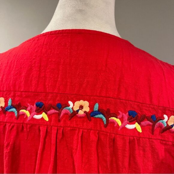 Clearance!!! Kirundo Red embroidered a-line mini Dress size medium - Picture 8 of 14
